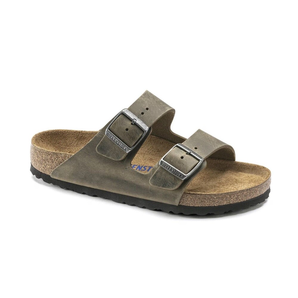 Birkenstock Arizona Oiled Leather Faded Khaki Sandals Soft Footbed Shoes 43 M 10